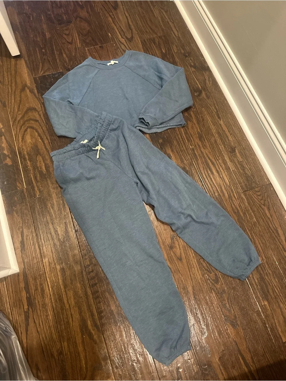 Z Supply Blue Kids Matching Sweatshirt & Joggers Set